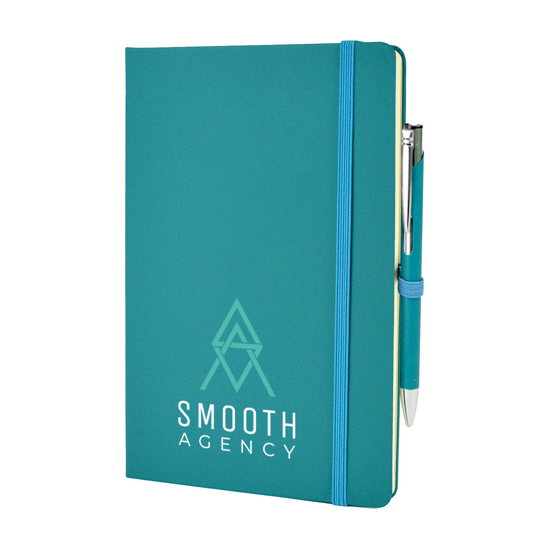 A5 DUO Soft Touch Lined Notebook Plus Pen