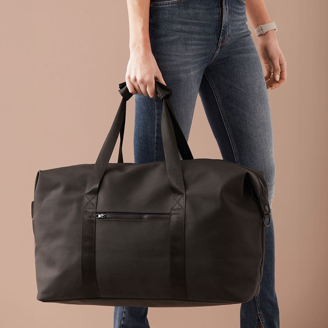 printed weekend bag