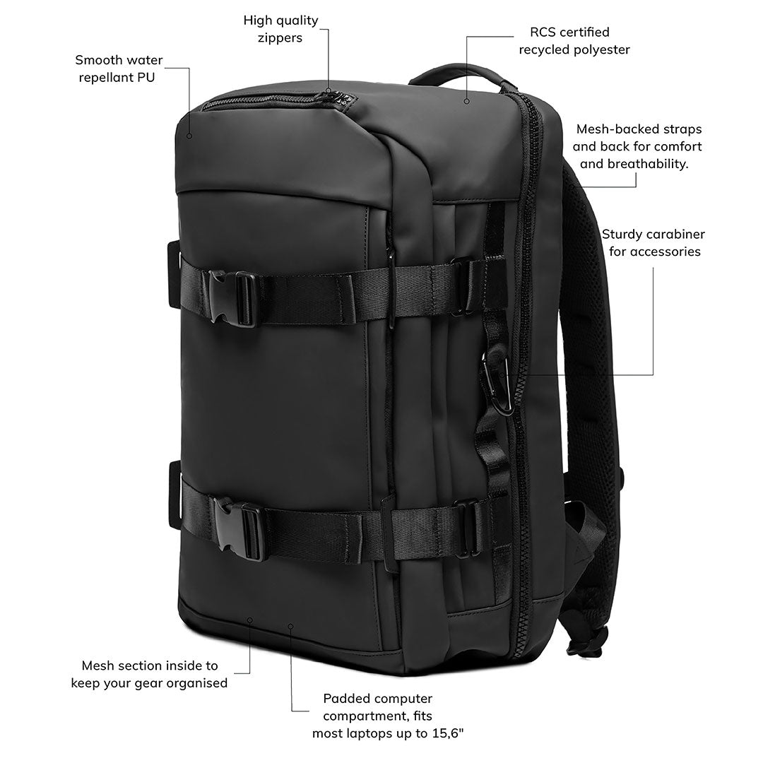 VINGA Baltimore Recycled Explorer’s 15.6" Laptop Backpack