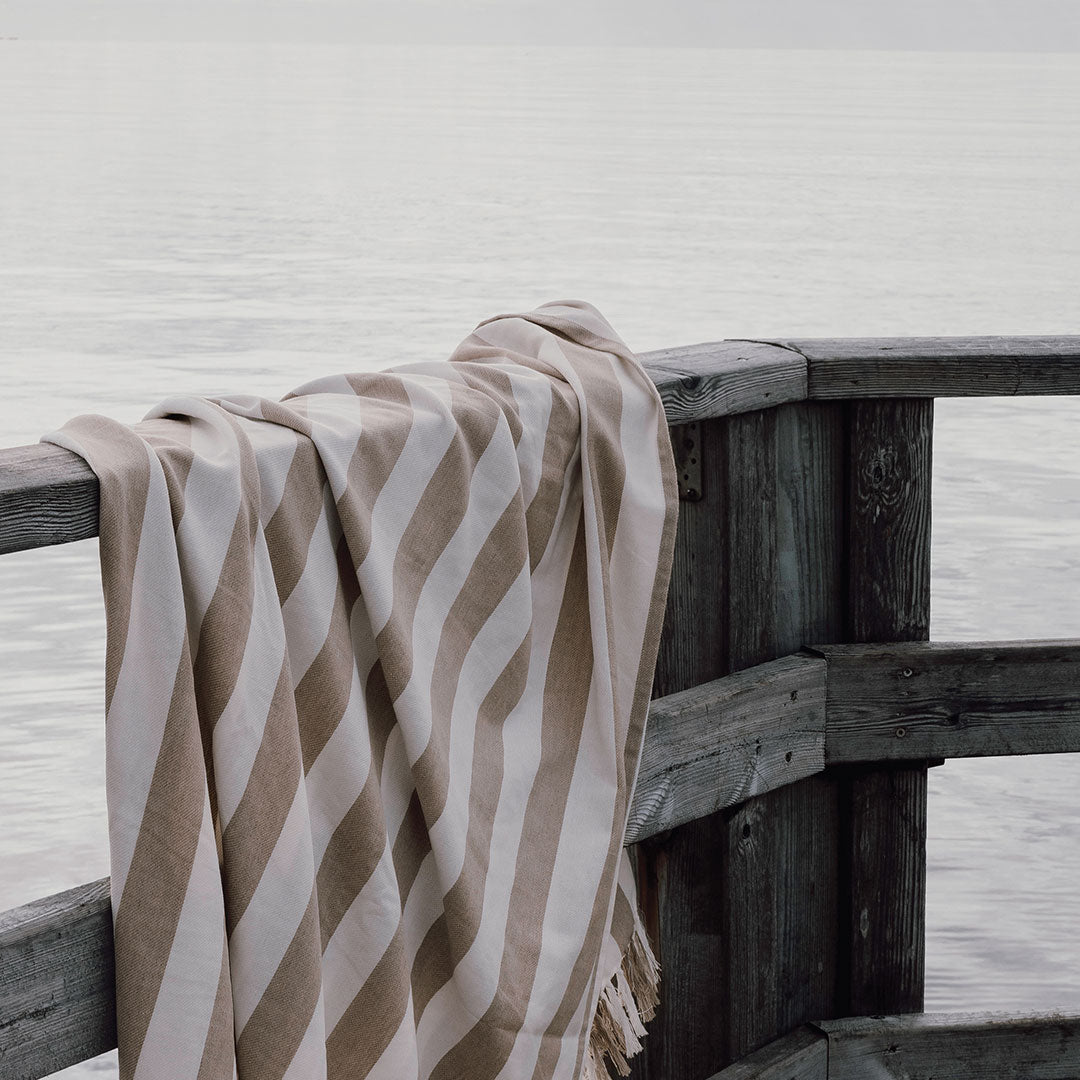 VINGA Ornos Recycled Cotton FAMILY Hammam Beach Towel