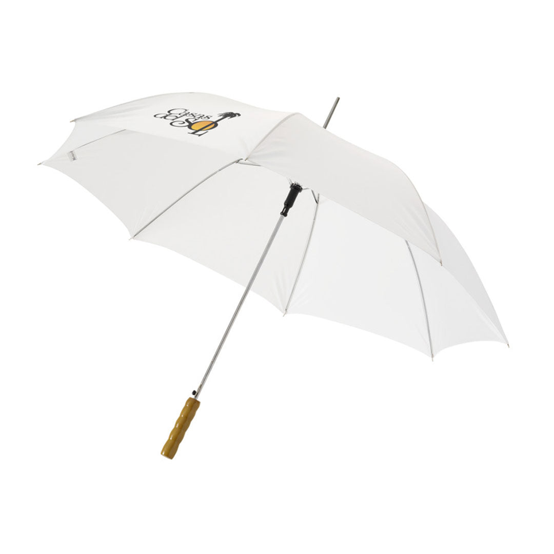 23" Auto Open Walking Umbrellas - Wooden Handle