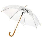23" Auto Open Walking Umbrellas - Wooden Handles