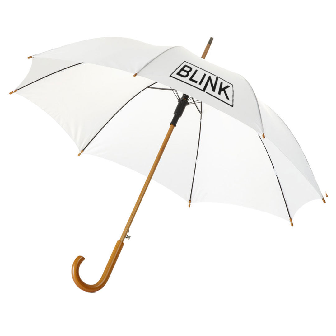 23" Auto Open Walking Umbrellas - Wooden Handles
