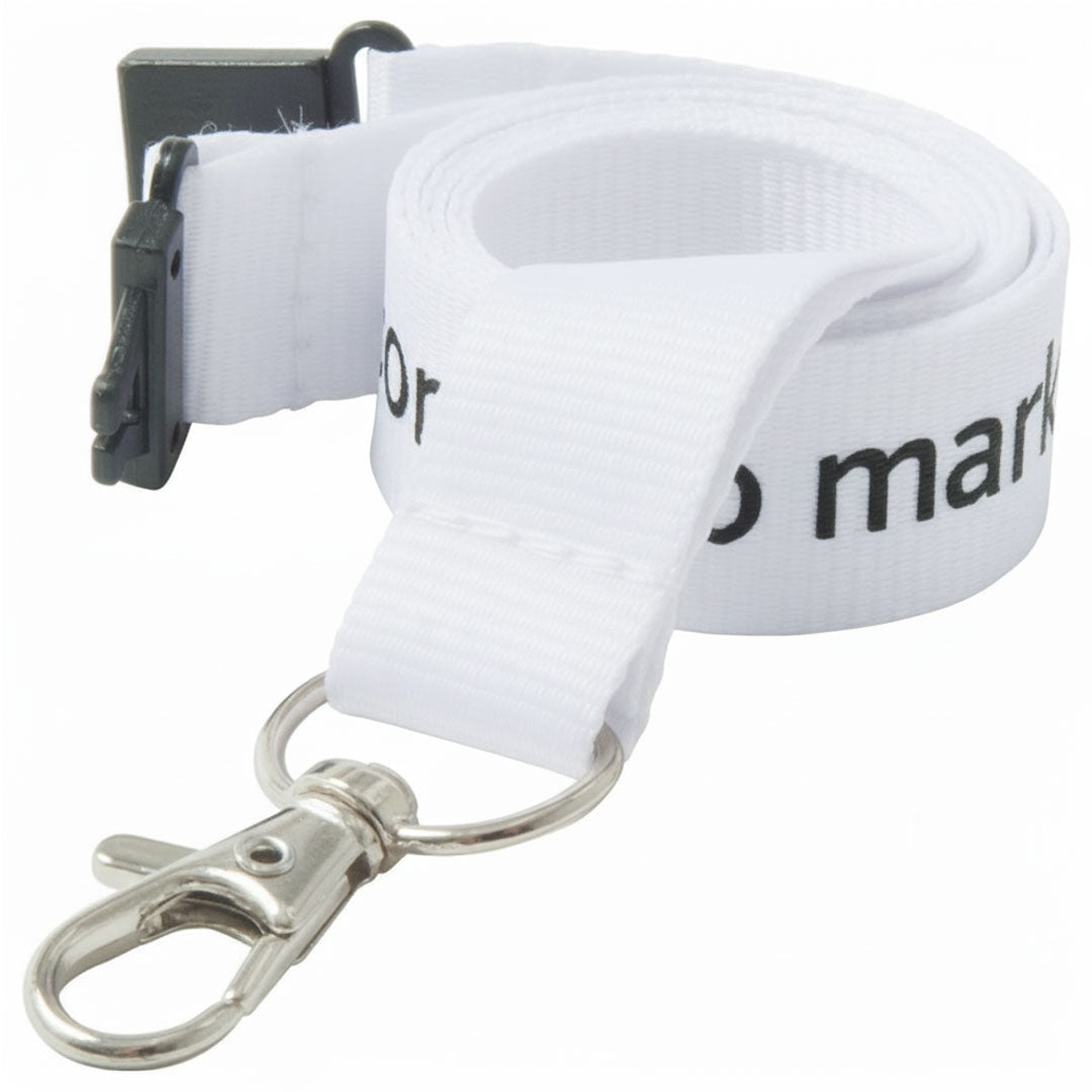 25mm Flat Polyester Lanyards