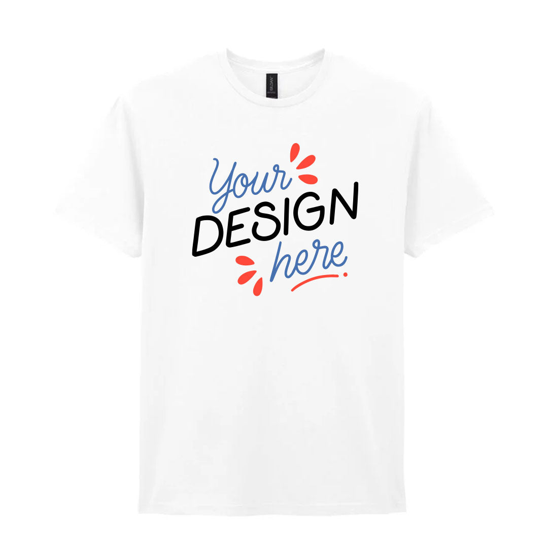 White Gildan Softstyle Ringspun T-shirt