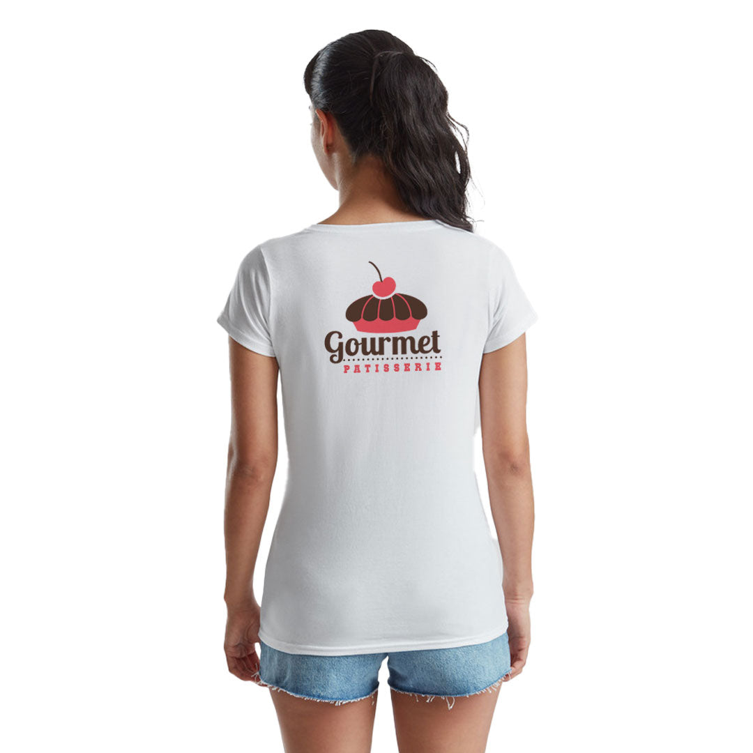 White Fruit of The Loom Ladies Value Weight T-shirt