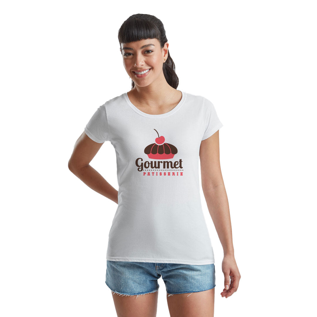 White Fruit of The Loom Ladies Value Weight T-shirt