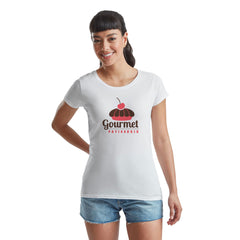 Branded White Fruit of The Loom Ladies Value Weight T-shirt
