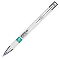 Mood Recycled GRS Softfeel Ballpen GRS Recycled Metal in silver - custom branded notebook