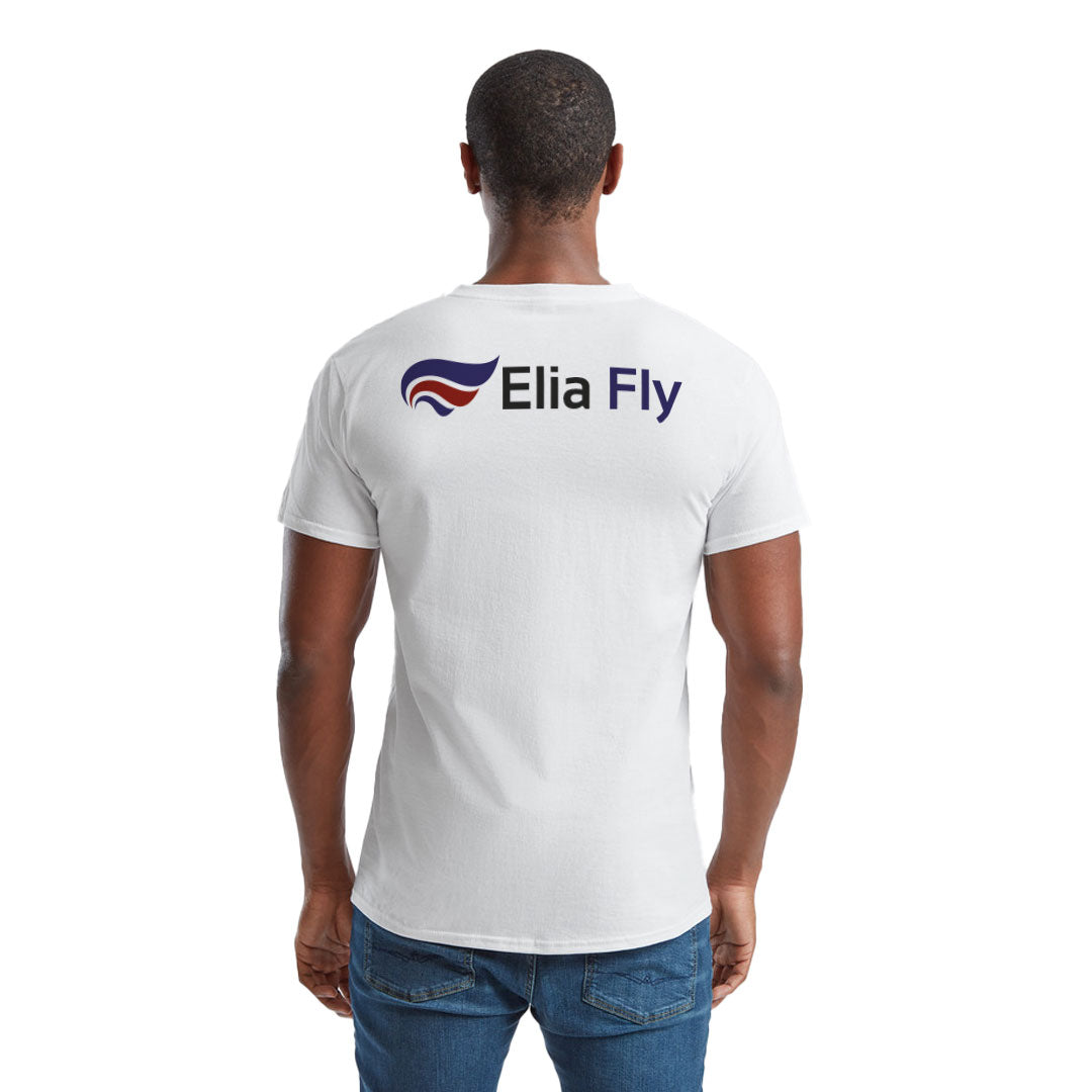 White Fruit of The Loom V-Neck Value Weight T-shirt