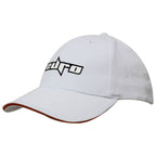 4210 Brushed Heavy Cotton Caps with Sandwich Trim