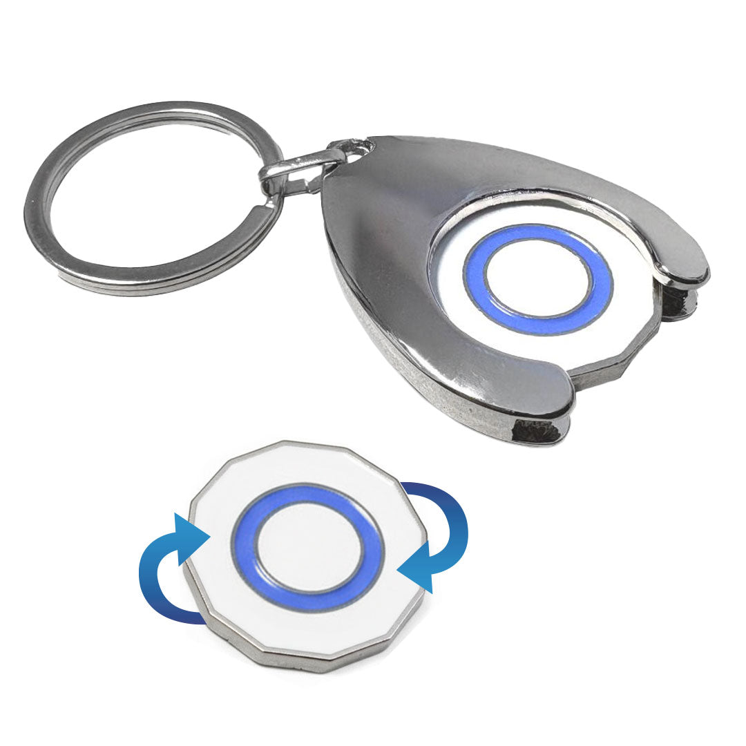 Wishbone Trolley Coin Keyring - 2 Sides