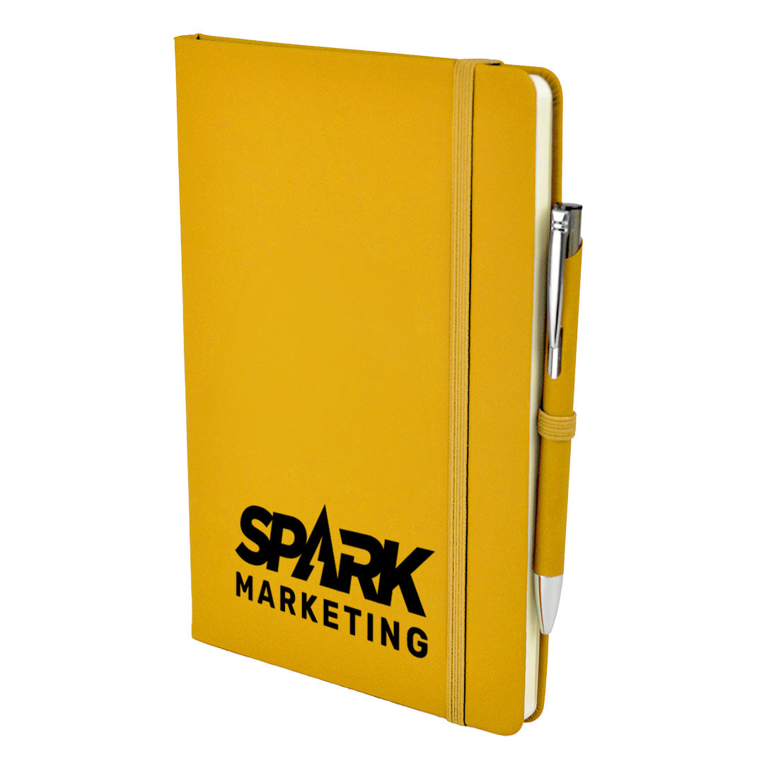 A5 DUO Soft Touch Lined Notebook Plus Pen