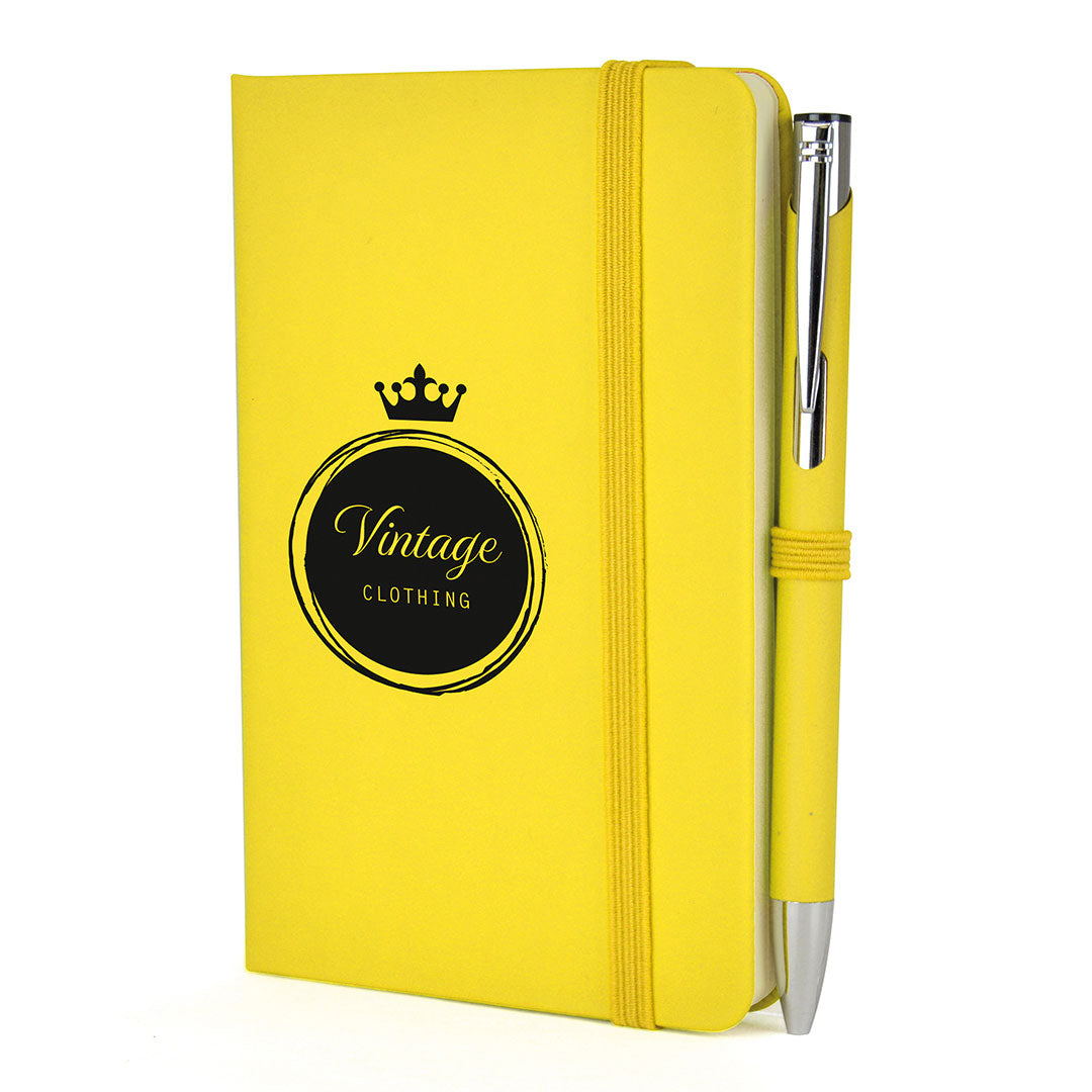A6 DUO Soft Touch Lined Notebook Plus Pen