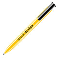 Absolute Colour Recycled Pens GRS Recycled Plastic in yellow - promotional event giveaway